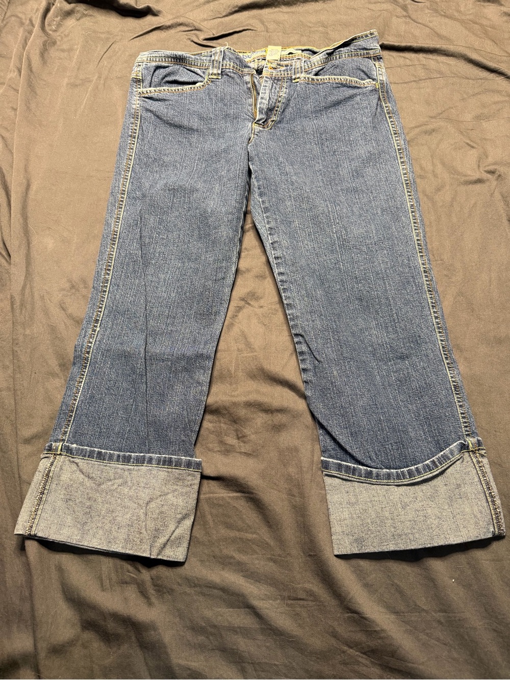 Old Navy Dark Blue Cropped Cuff Jeans